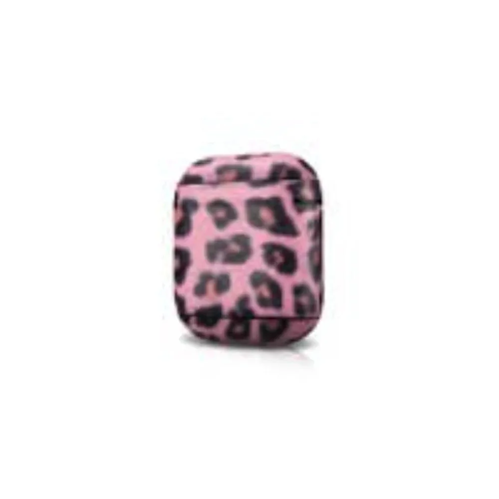 Leopard Print AirPods 1 Case in Leather